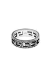 Gucci Cube Ring In Silver