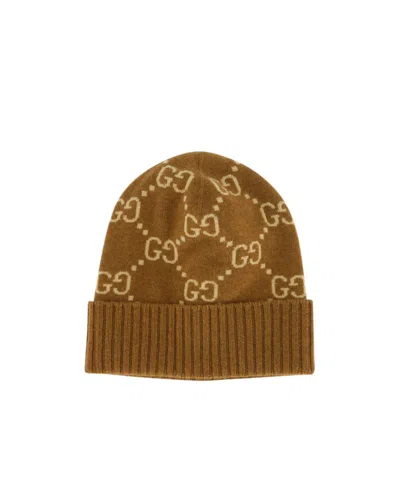 Gucci Cuffed Hat In Brown