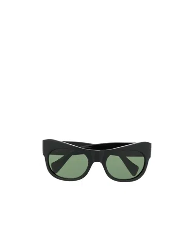 Gucci Curved Rectangle-frame Sunglasses In Green