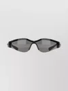 Gucci Curved Temple Wraparound Sunglasses In Gray