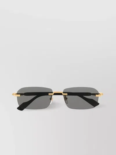 Gucci Curved Tips Frameless Sunglasses In Neutral