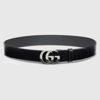 Gucci Cut Gg Marmont Belt In Black