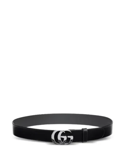 Gucci Cut Gg Marmont Belt In Black