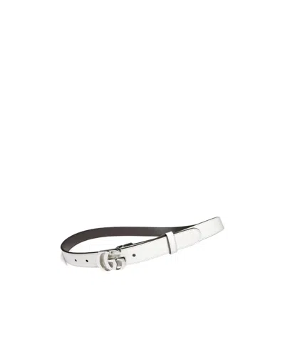 Gucci Cut Gg Marmont Thin Belt In Multi