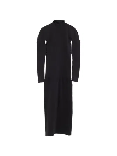 Gucci Cut-out Roll-neck Dress In Black