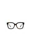 Gucci D-frame Tortoiseshell Optical Frame In Black