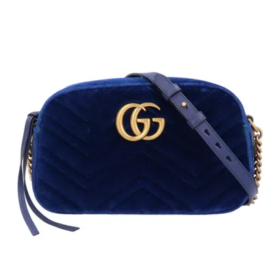 Pre-owned Gucci Daily Blue Shoulder Bag ()