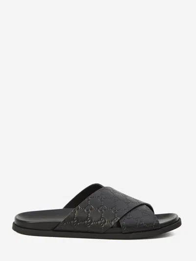 Gucci Dali Soft Slipper In Black