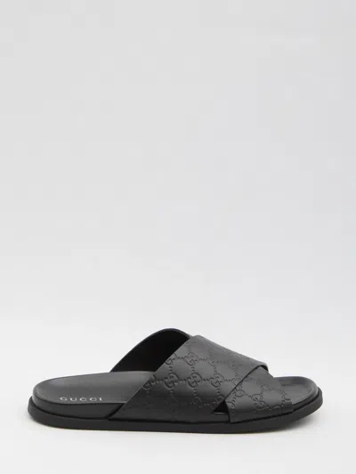 Gucci Dali Soft Slipper In Black