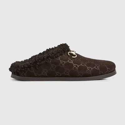 Gucci Damen-mules Mit Horsebit In Brown