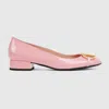 Gucci Damenballerina Mit Halbem Horsebit In Pink