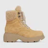Gucci Damenboot Mit Schnürung In Neutral
