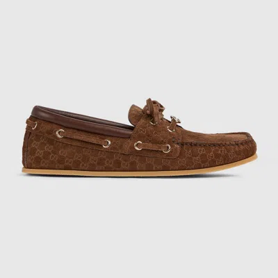Gucci Damen-bootsschuh In Brown
