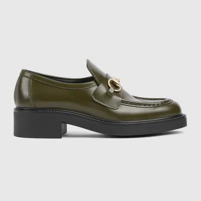 Gucci Damenloafer Mit Horsebit In Green