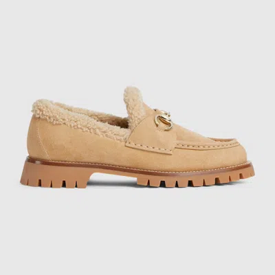 Gucci Damenloafer Mit Horsebit In Neutral