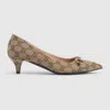 Gucci Women's Pump With Horsebit In Sand
