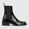 Gucci Women's Boot With Horsebit In Black