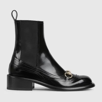 Gucci Women's Boot With Horsebit In Black