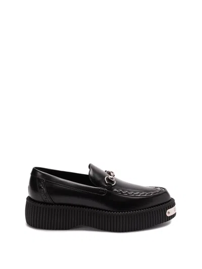 Gucci `damien` Loafers In Black