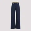 Gucci Boyfriend Fit Slit Denim Jeans In Dark Blue
