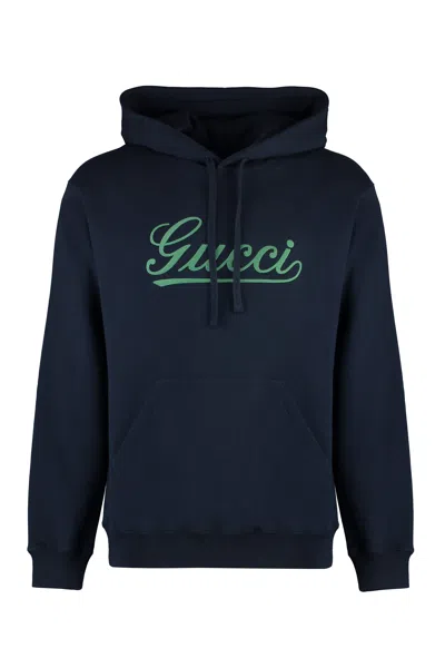 Gucci Dark Blue Cotton Sweatshirt