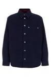 Gucci Men Reversible Shirt In Blue