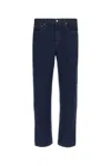 Gucci Logo Patch Straight-leg Jeans In Blue