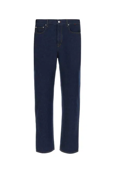 GUCCI GUCCI DARK BLUE DENIM JEANS