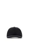 Gucci Wool Baseball Cap Featuring A Curved Brim In Black