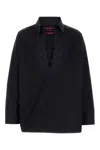Gucci Piquet Polo Shirt With Button Cuffs And Embroidered Detail In Black
