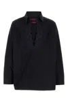 Gucci Piquet Polo Shirt With Button Cuffs And Embroidered Detail In Black