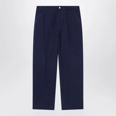GUCCI GUCCI DARK BLUE WASHED DENIM TROUSERS MEN