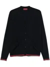 Gucci Web Detail Wool Sweater In Black