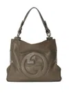 Gucci Dark Brown Blondie Small Shoulder Bag In Dark Brown