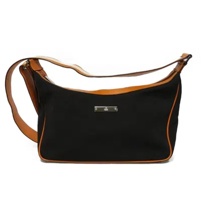 Pre-owned Gucci Dark Brown Cotton Pochette Shoulder Bag ()