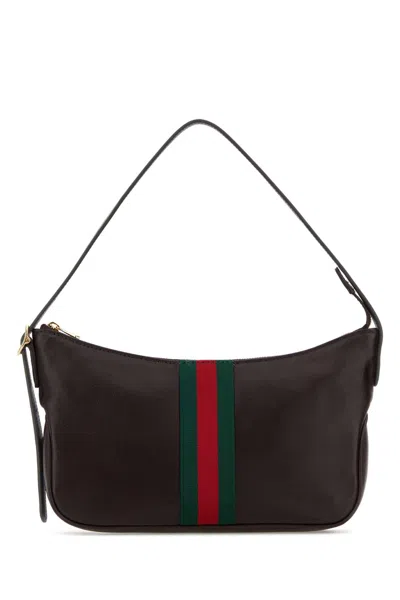 Gucci Shoulder Bag Lunetta Small In Leather In Brown