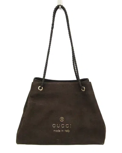 Gucci Dark Brown Leather Tote (authentic Pre-loved)
