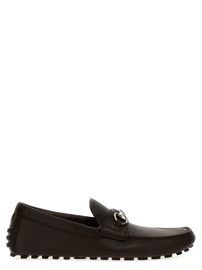 Gucci Dark Brown Morsetto Loafers