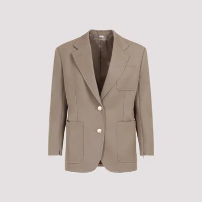 Gucci Wool Jacket In Brown
