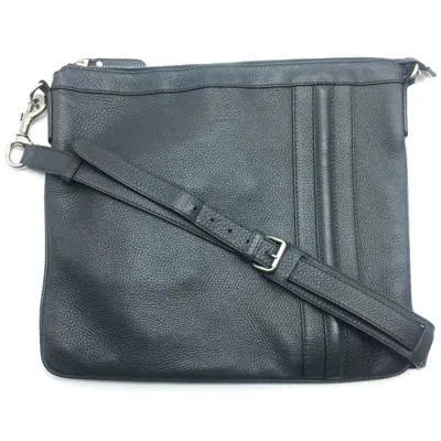 Pre-owned Gucci Dark Gray Leather Shoulder Bag ()