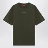 Gucci Dark Green T-shirt With Logo Women In Green