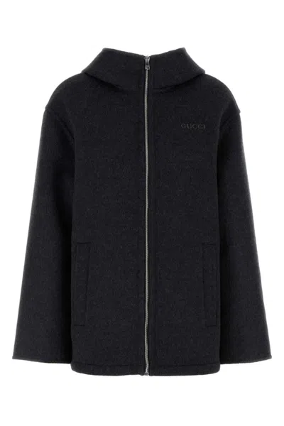 GUCCI GREY EMBROIDERED JACKET