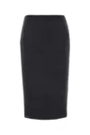 Gucci Dark Grey Embroidered Wool And Silk Skirt In Dark Grey
