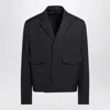 Gucci Dark Grey Jacket In Wool Gabardine Men