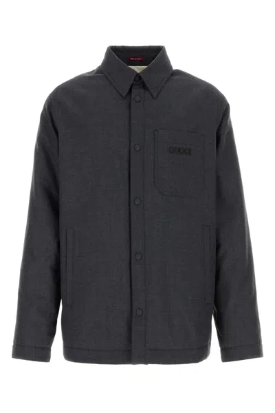 Gucci Dark Grey Polyester Blend Padded Shirt