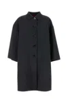 Gucci Dark Grey Single Breasted Coat In Greymelangemix