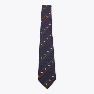 Gucci Dark Navy Silk Tie In Blue