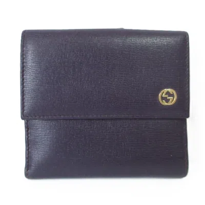 Pre-owned Gucci Dark Purple Wallet (bi-fold) ()
