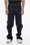 Gucci Indigo-blue Logo Patch Straight Leg Jeans For Men