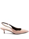 Gucci Signoria Slingback Leather Pumps In Multicolor